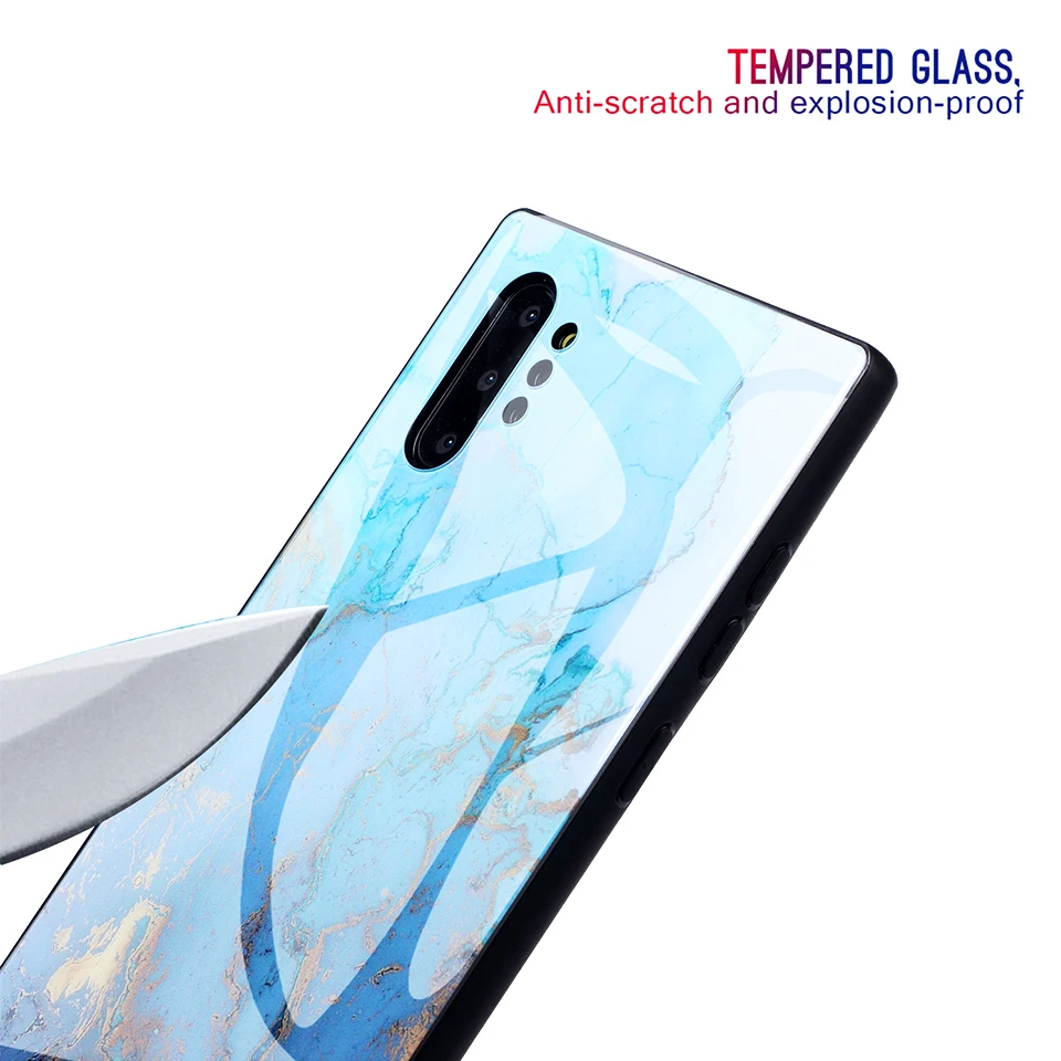 Luxury Protective Case For Samsung Note 10 Plus Silicon Marble Galaxy Note10 Pro Phone Funda |