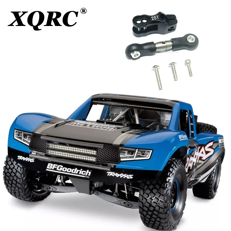 Сервопривод XQRC из алюминиевого сплава с передними и задними зубцами из нержавеющей стали, Набор тяга сервопривода для грузовика traxxas 1 / 7 udesert