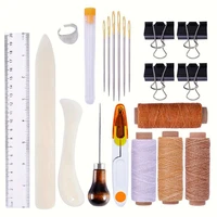 leather craft tools durable diy tool hand sewing stitching punch professional carving work saddle groover set accessories