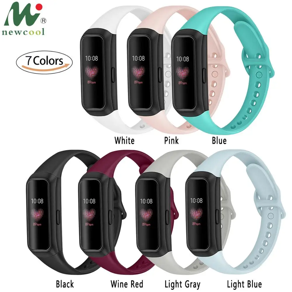 

Silicon bands for Samsung Galaxy Fit2 2019 Smart Bracelet silica strap Bracelet official glossy lightweight Sports Writbands