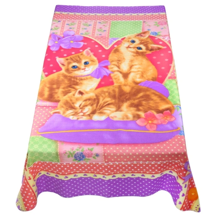 Плед &quotCollorista&quot Кошки 130х170 см 100% п/э флис 180 гр/м2 1004872 | Дом и сад
