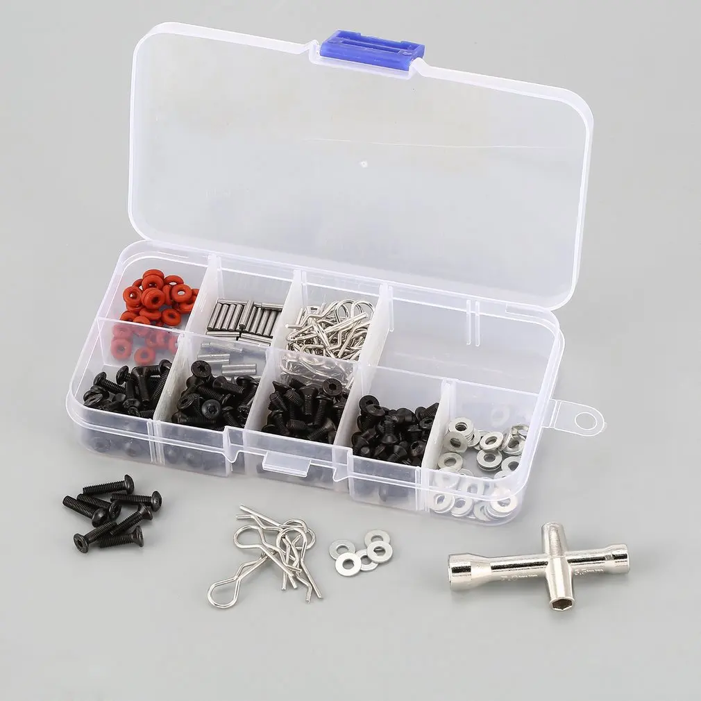 Universal Repair Tool Screws Set Accessories Kit Box Case for 1/10 HSP RC Car Redcat Traxxas RC4WD TAMIYA CC01 SCX10 | Игрушки и хобби