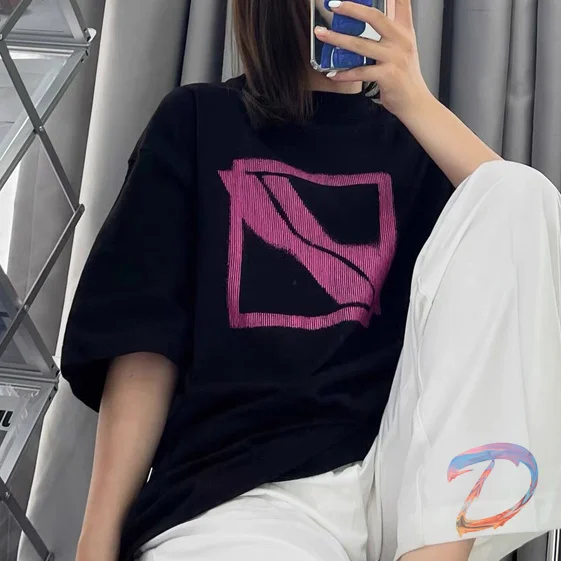 

WeIIdone T-shirts Men's Women's Dot High Quality Square Drop Shoulder Top Tees Oversize Welldone Casual Loose Hiphop Tshirts