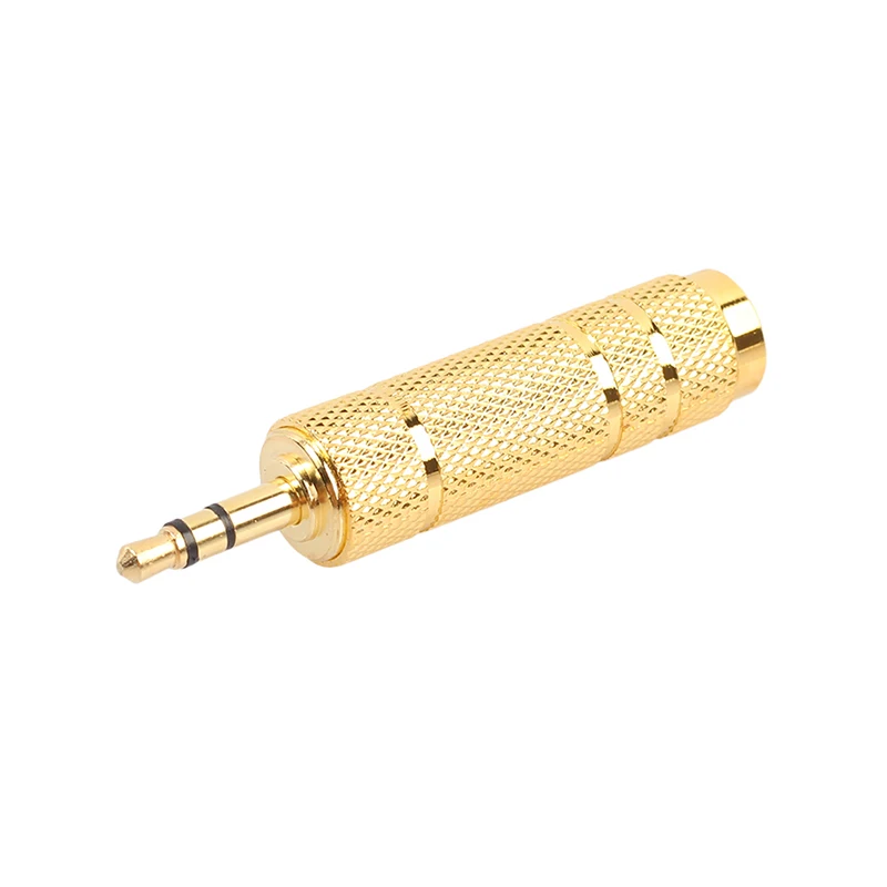 

Portable Durable 3.5mm Male To 6.5mm Female Audio Adapter Used For Computers / Cameras / Mic / Mixer Audio Connection