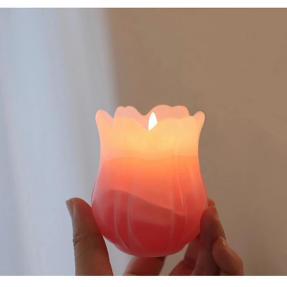 3d форма для свечи в виде тюльпана инструмент изготовления свечей из соевого