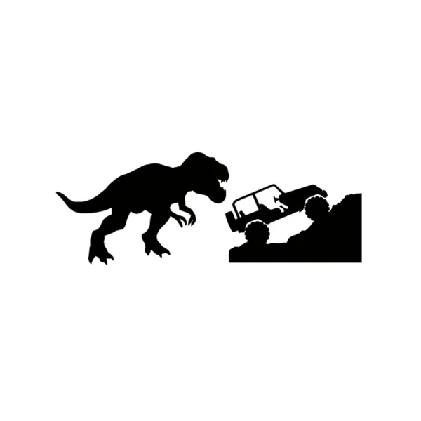 15 см * 10 Φ T-rex тираннозавр Rex наклейки динозавр KK виниловые автомобильные