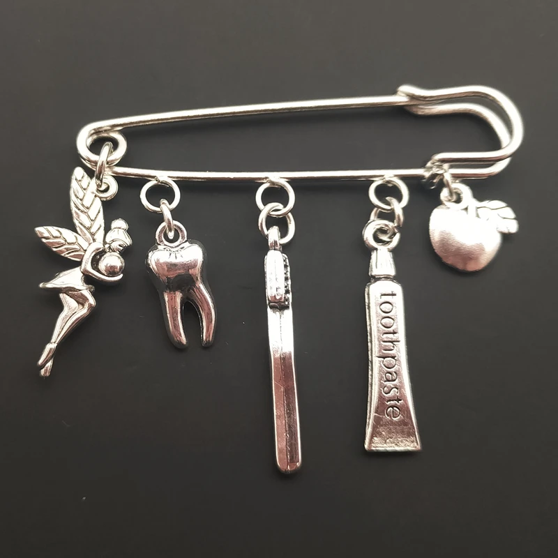 1 шт. защиты зуб Волшебная брошь стоматолог в виде зубной помощник подарок уход за