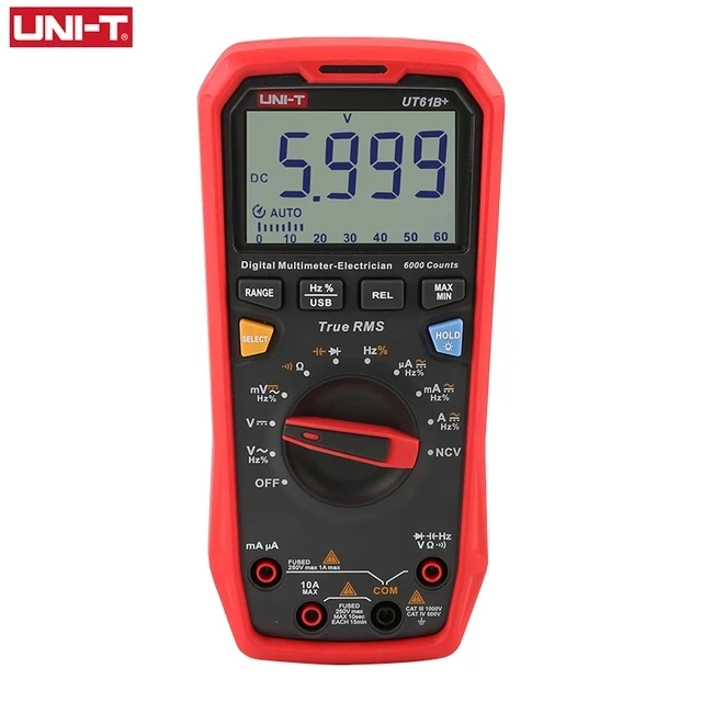 UNI-T UT61B + UT61E UT61D ручной профессиональный цифровой мультиметр тестер блок True RMS