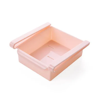 A pink Креативная Бытовая пластиковая корзина для хранения еды и напитков, ящик для кухонных принадлежностей, отделочный чехол YHJ121303 - Цвет: A pink