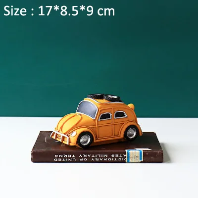 Retro Vintage Car Американская Ретро Статуя Модель винный шкаф Настольный винтажный домашний декор Статуэтка домашнее украшение Современные художественные подарки на день рождения - Цвет: Retro Vintage Car