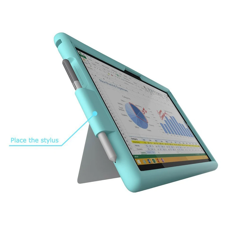 Прыгающий чехол для Microsoft Surface Pro Бампер Противоударная защита на возраст 3 4 5 6 7