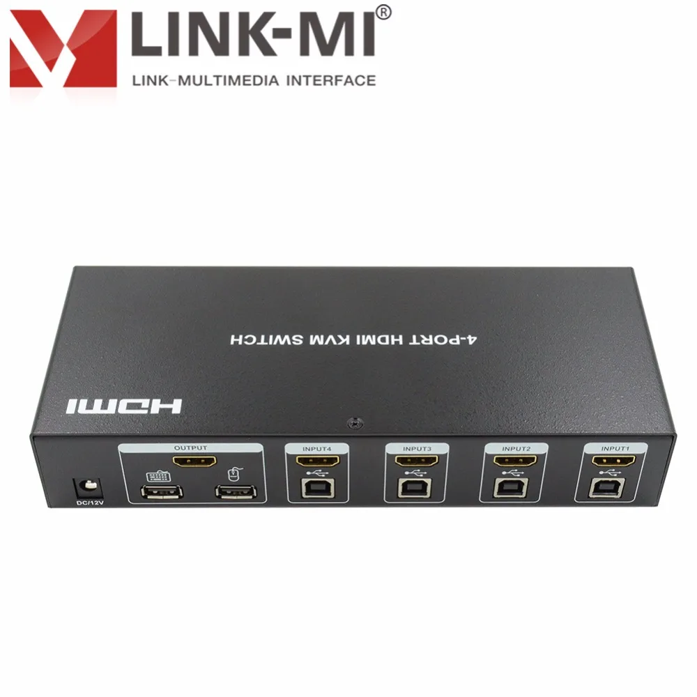 

8x1 HDMI KVM-переключатель с поддержкой USB клавиатуры и мыши, 8 портов HDMI KVM-переключатель
