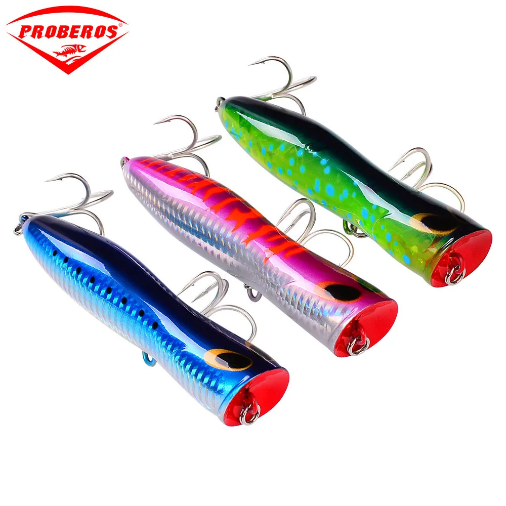 

13.5cm/34.5g Fishing for Lures New Floating Popper Fishing Gear Plastic Hard Bait Crankbait Swimbait Sea Fishing Artificial Bait
