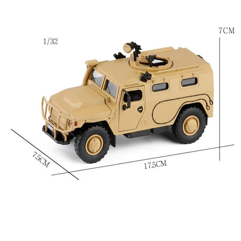 JK 1:32 Россия Тигр бронированный автомобиль Взрывозащищенная военная модель Свет