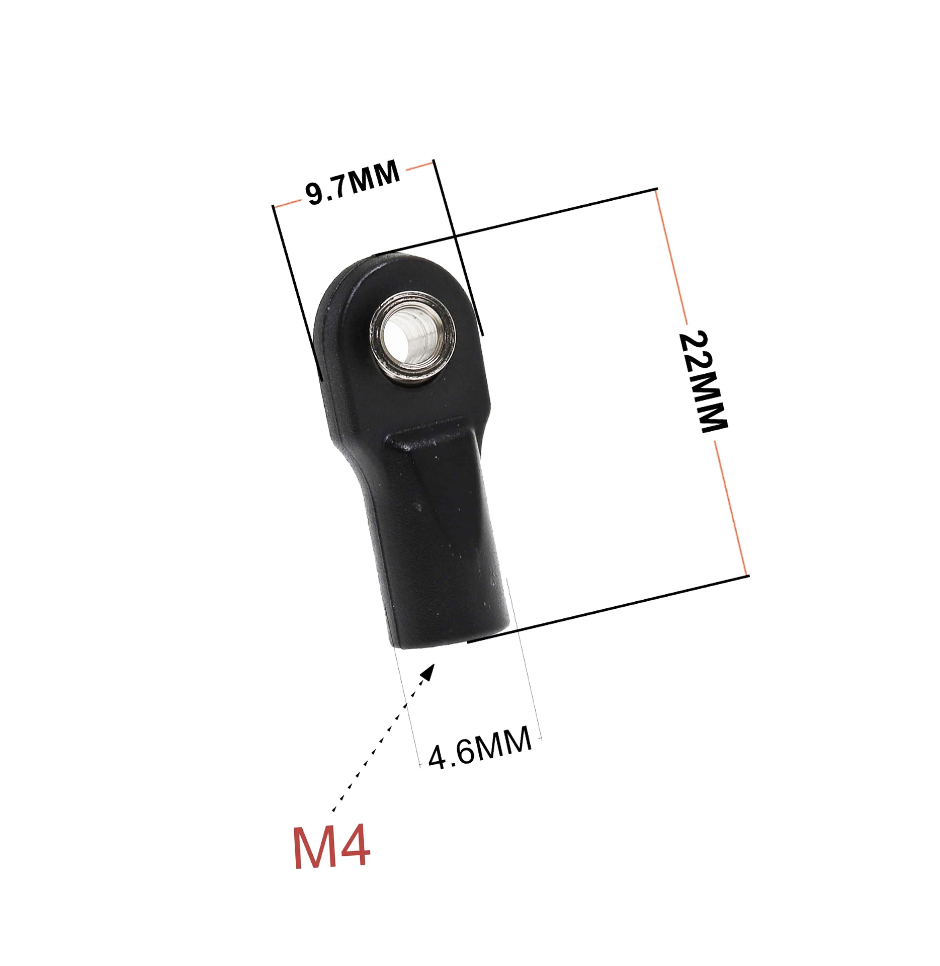 10 шт. M4 пластиковые тяги задние для триксации осевые SCX10 HSP 90046 90047