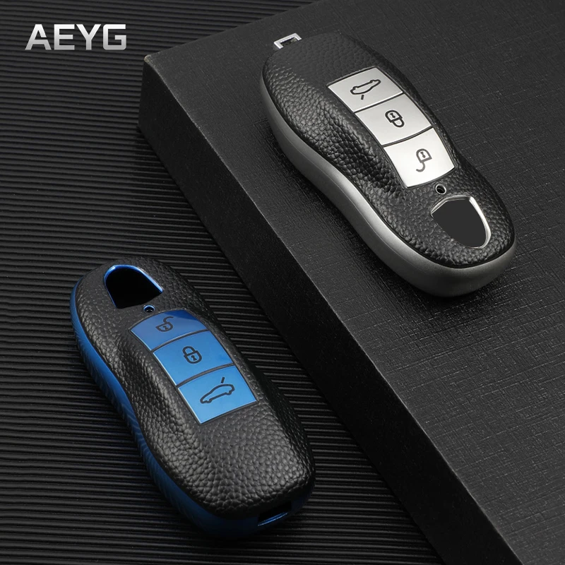 Кожаный чехол для автомобильного ключа дистанционного управления из ТПУ Porsche