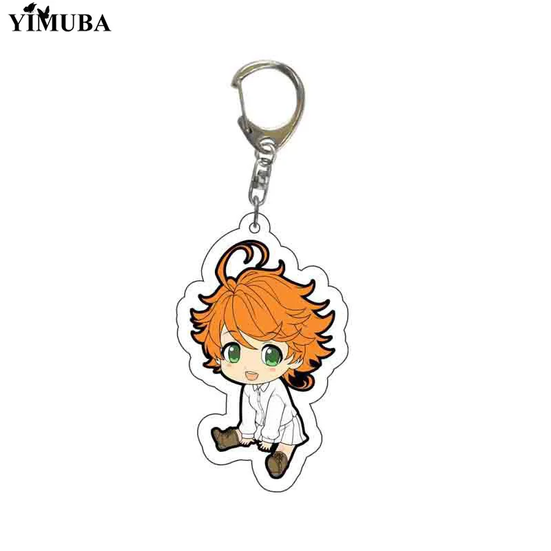 Новинка модный брелок для ключей с обещанием Neverland Эмма Норман Рэй кавайные Аниме