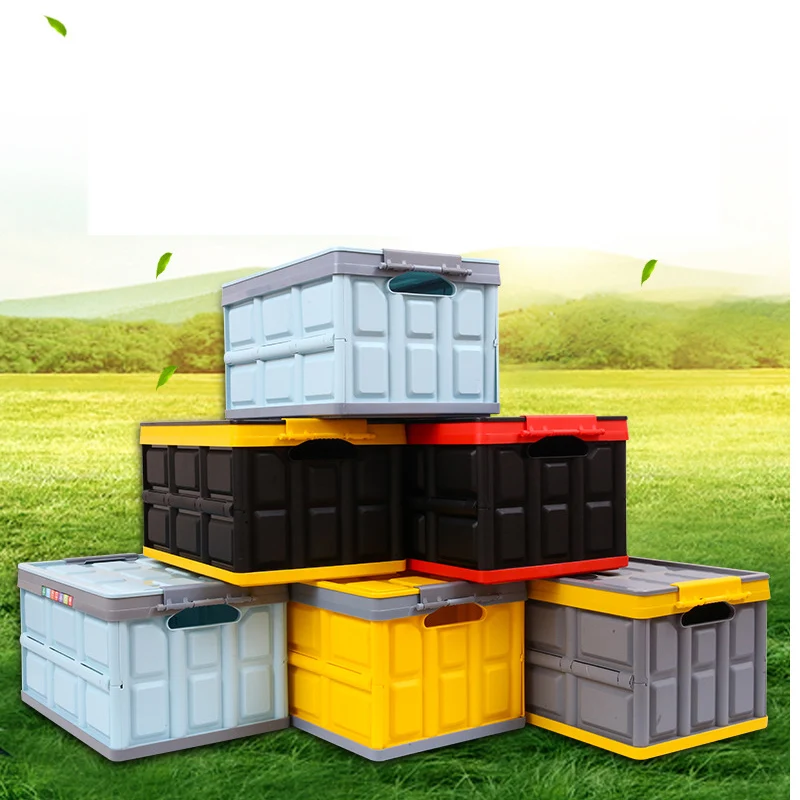 Пластиковая Складная Коробка для хранения в багажник автомобиля