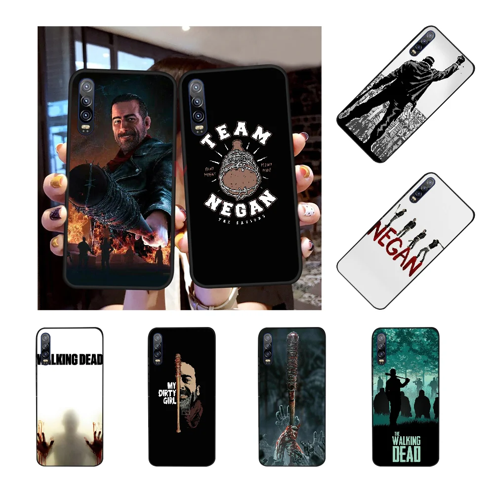 NBDRUICAI The Ходячие мертвецы команда Negan прозрачный черный мягкий чехол для телефона