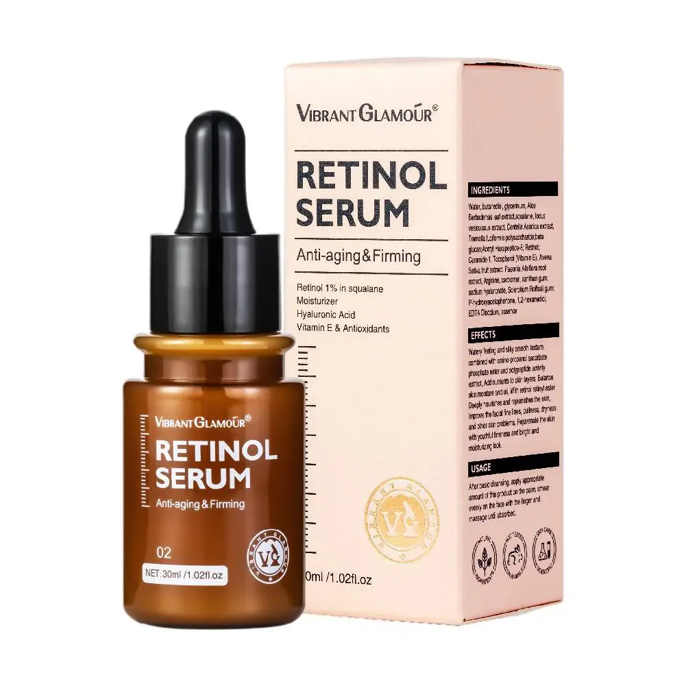 

30 мл Retinol уход за кожей лица Сыворотки увлажняющий отбеливающий крем для лица укрепляющий исчезают мелкие морщинки анти-старения глубокий у...