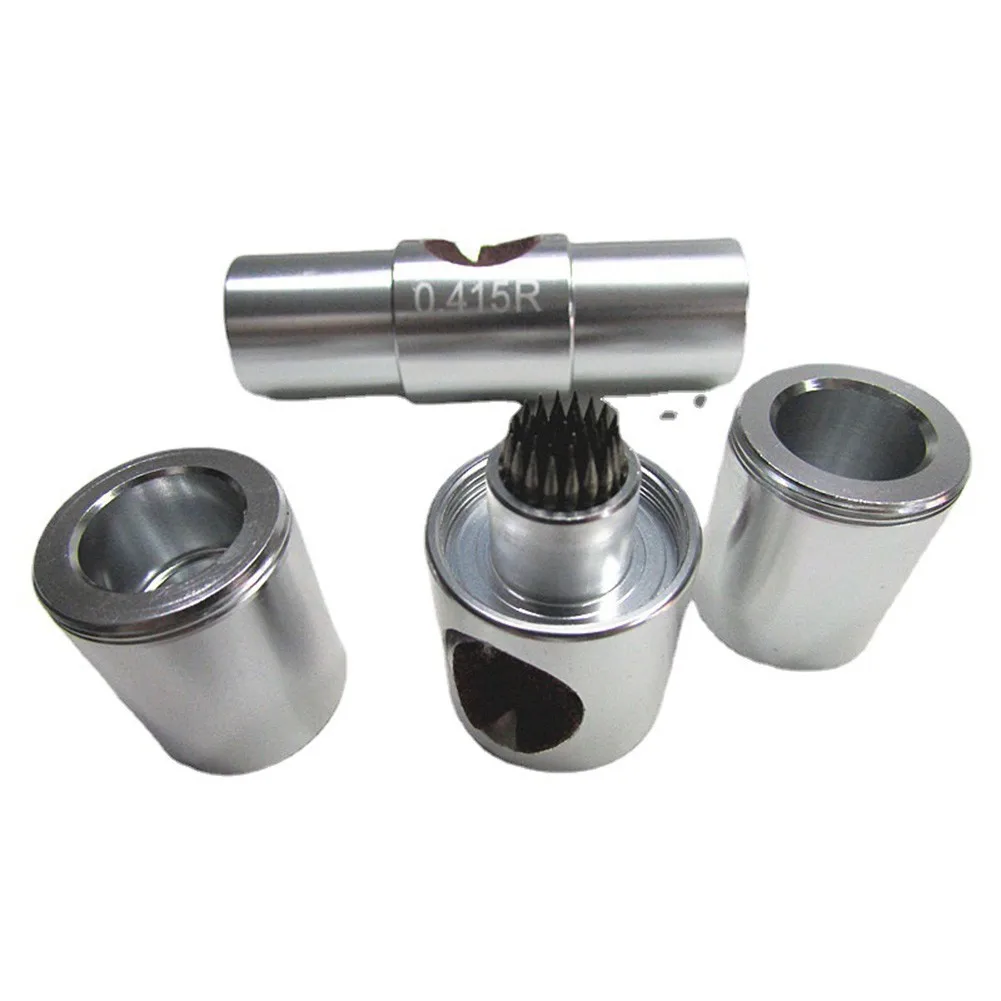 

Aluminum 6-In-1 Billiards Pool Cue Stick Tip Tool - Shaper Pick Scuff Tapper Nickel Shaper Burnisher Scuffer Repair Accessories