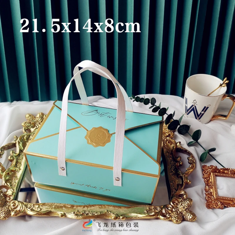 10 шт./лот Подарочная коробка с высоким профилем золотые бумажные коробки нуга