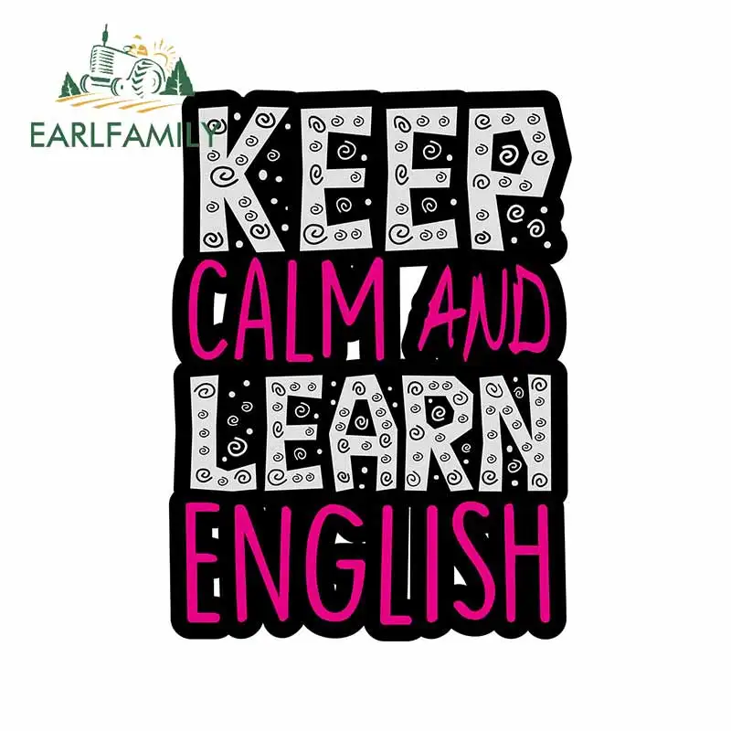 

EARLFAMILY 13 см x 9,8 см для поддержания спокойствия и обучения, наклейка на лобовое стекло, искусственное украшение