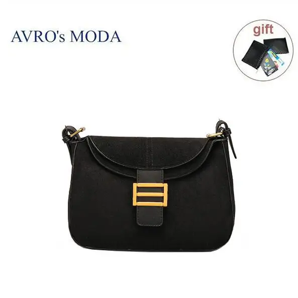 black AVRO's MODA сумка женская женские сумки женска сумка из натуральной кожи, женская модная сумка на плечо, винтажные повседневные роскошные сумки, женские сумки, дизайнерская женская сумка через плечо - Цвет: black