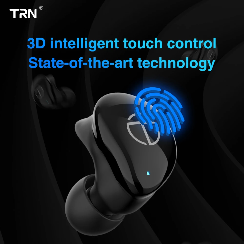 TRN T200 TWS Bluetooth 5.0 earphone True wireless Double Earphone In-Ear HIFI Earphones V80 AS10 O5 X1 X1E T1 E12 O2 BT20 v90 vx |