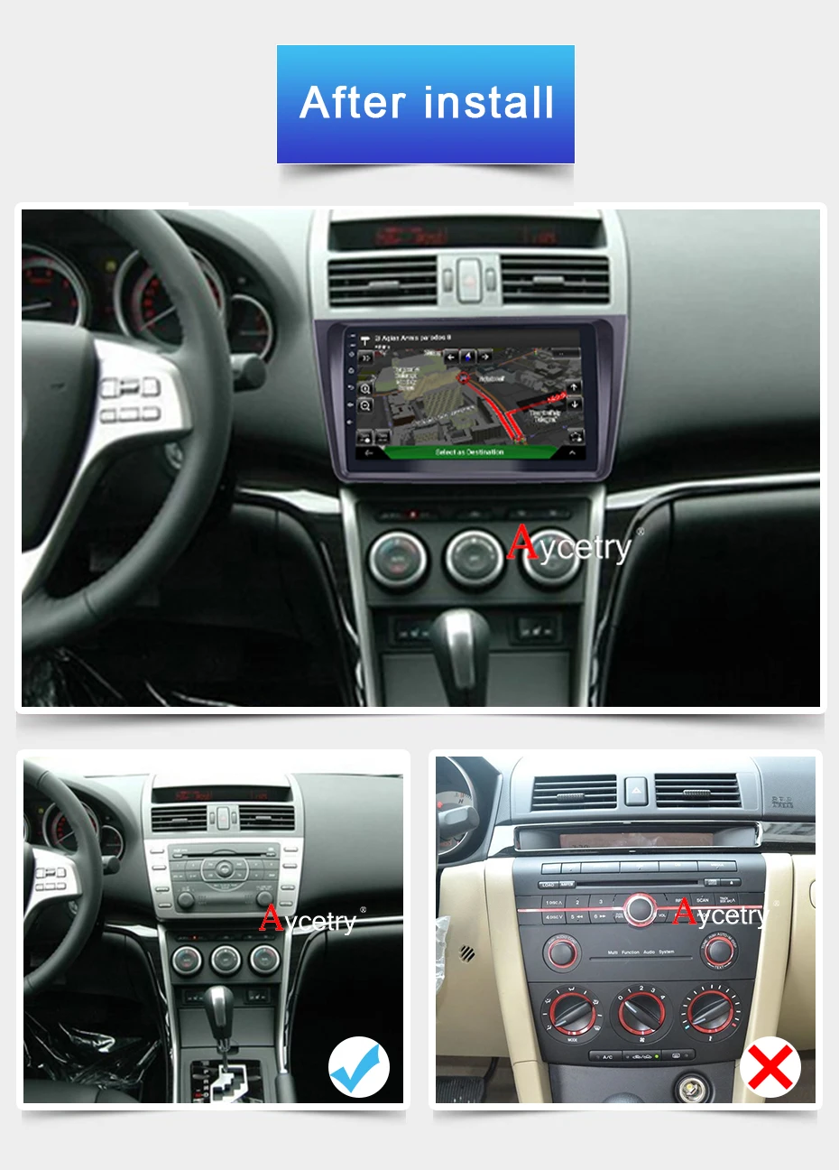 Автомагнитола PX6 Android 10 GPS аудио для Mazda 6 2007 2008-2014 мультимедийный Интеллектуальный