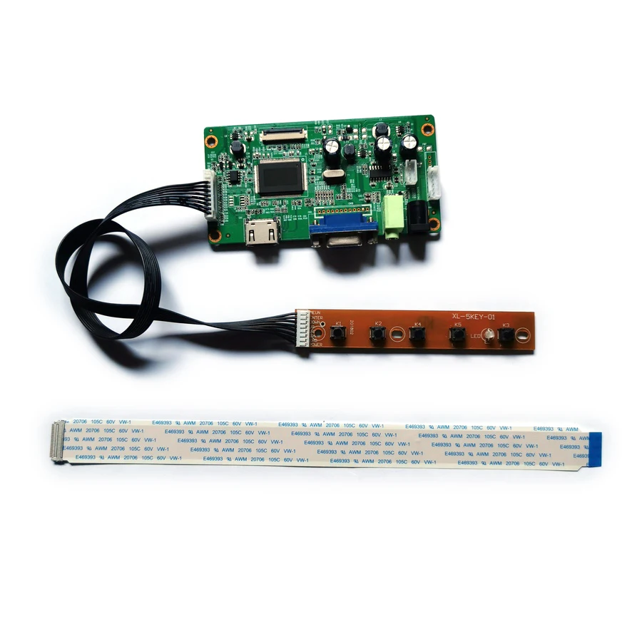 

For M125NWN1/M125NWR3/M133NWN1/M140NWR4/M140NWR6 1366*768 EDP Screen VGA LED LCD 30-Pin Display Controller Board DIY Kit