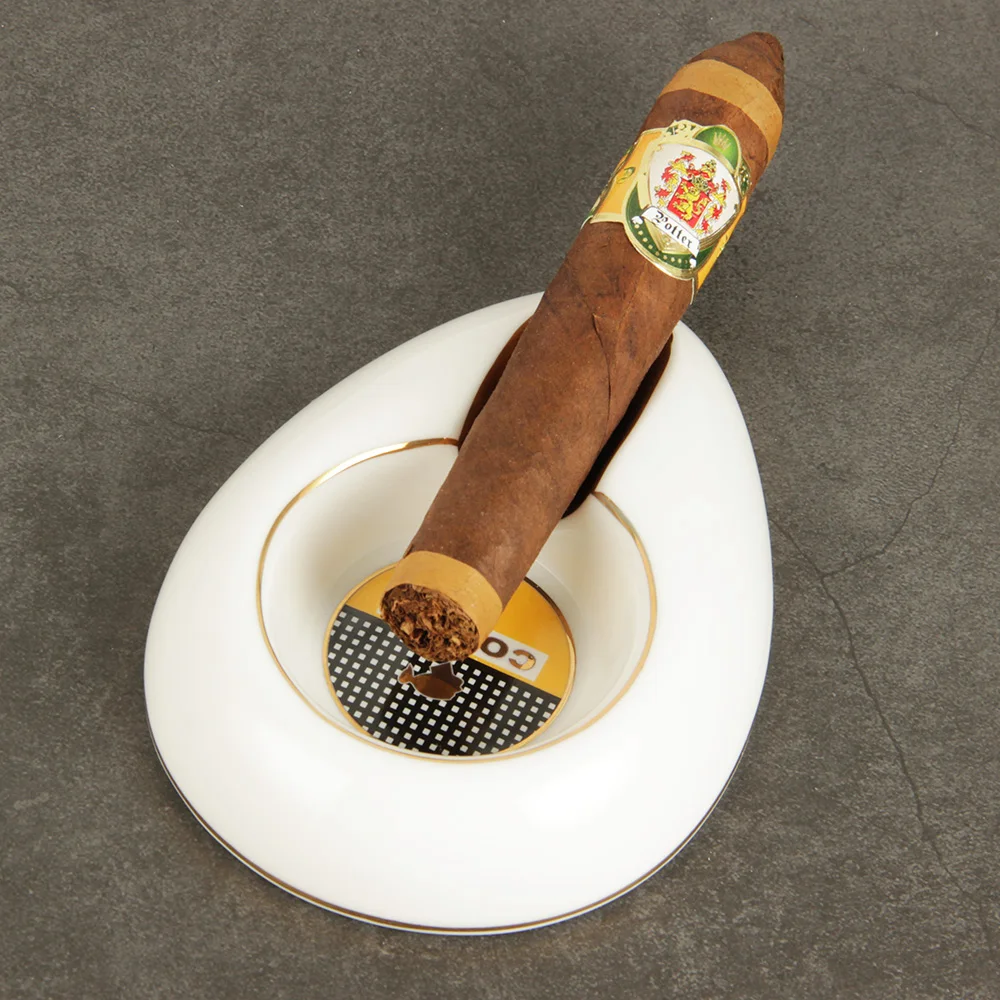 Cohiba желтая Белая Мини керамическая пепельница для сигар|ceramic cigar ashtray|cigar ashtrayceramic