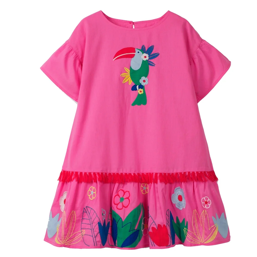 Платье с рисунком единорога для девочек хлопковое платье животных | Детская