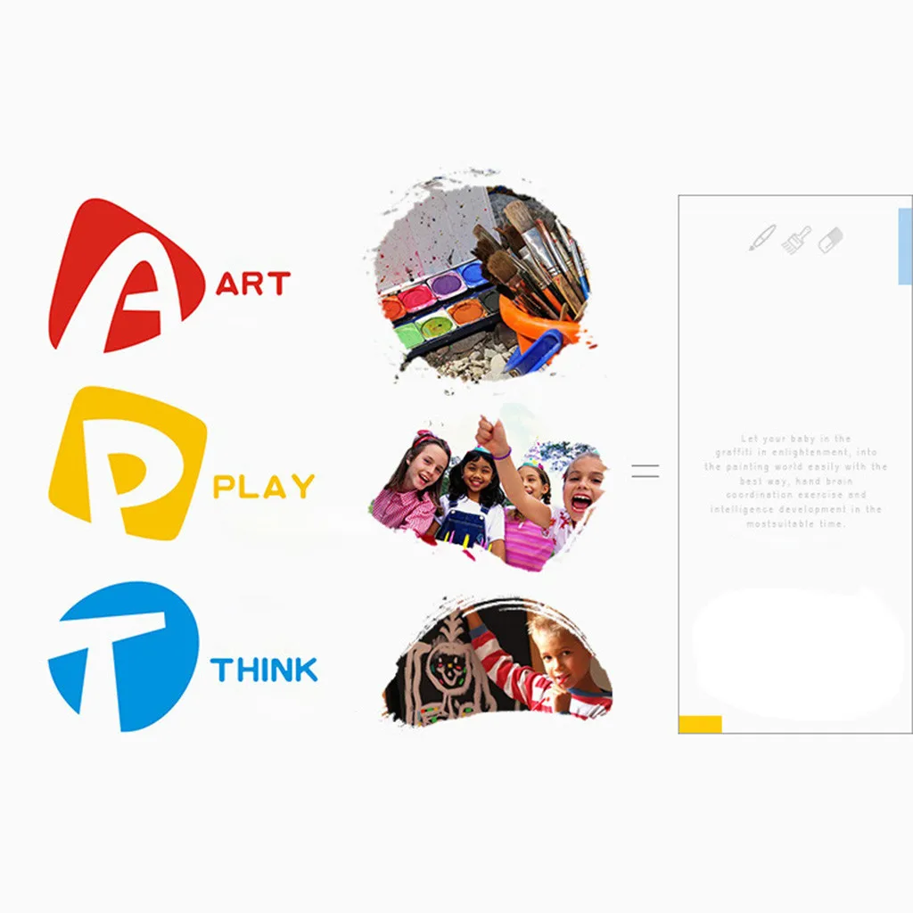 Детские кисти для рисования губки кистью набор инструментов детей игрушки