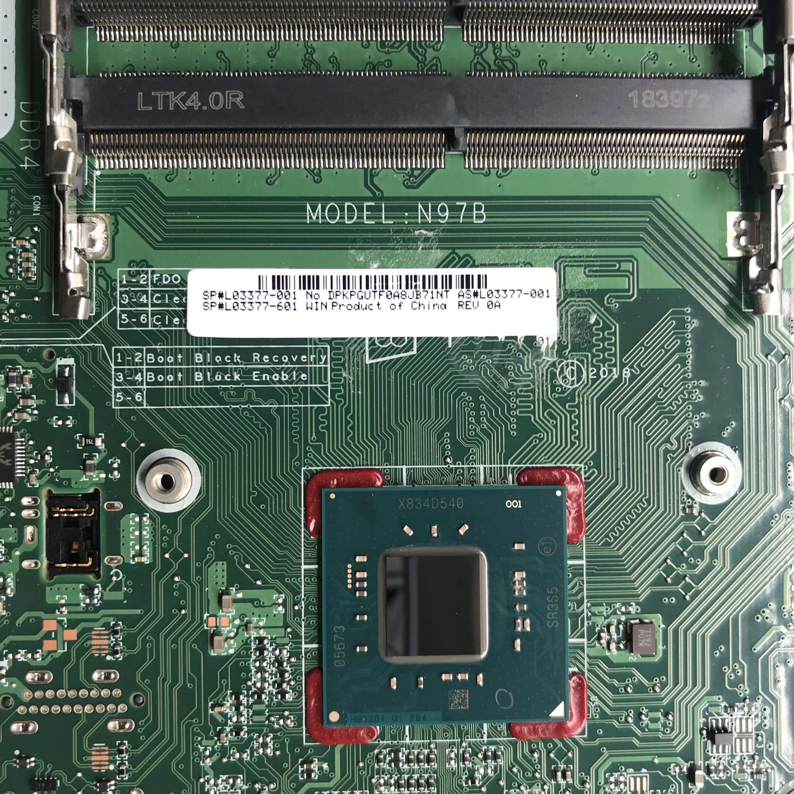 LSC For HP Pavilion 22-C All-in-one Motherboard L03377-001 L03377-601 DAN97BMB6E0 SR3S5 J4005 DDR4 | Компьютеры и офис