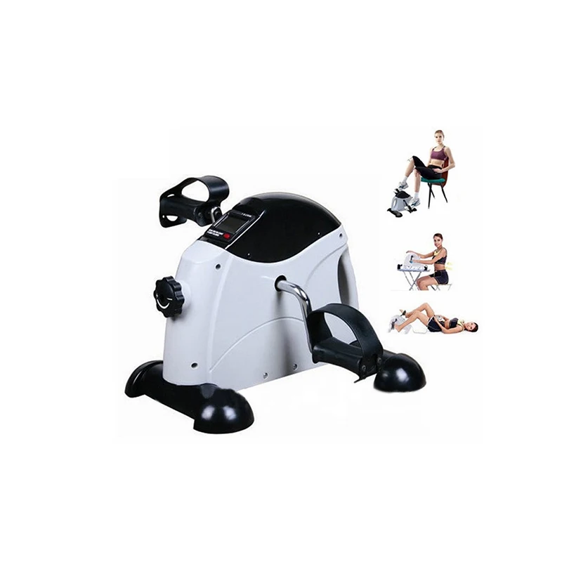 Home Mini Exercise Bike LCD Display Leg Trainer Rehabilitation Machine Stepper Fitness Treadmill Slimming Spinning Indoor | Спорт и