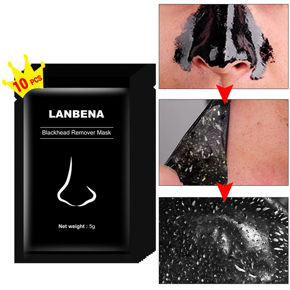 10 шт. пилинг от акне черная маска для носа с контролем масла глубокий инструмент