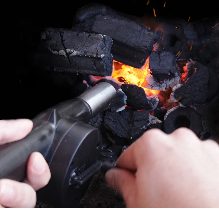 1 шт. воздуходувка для барбекю с ручным приводом вентилятор гриль пикника