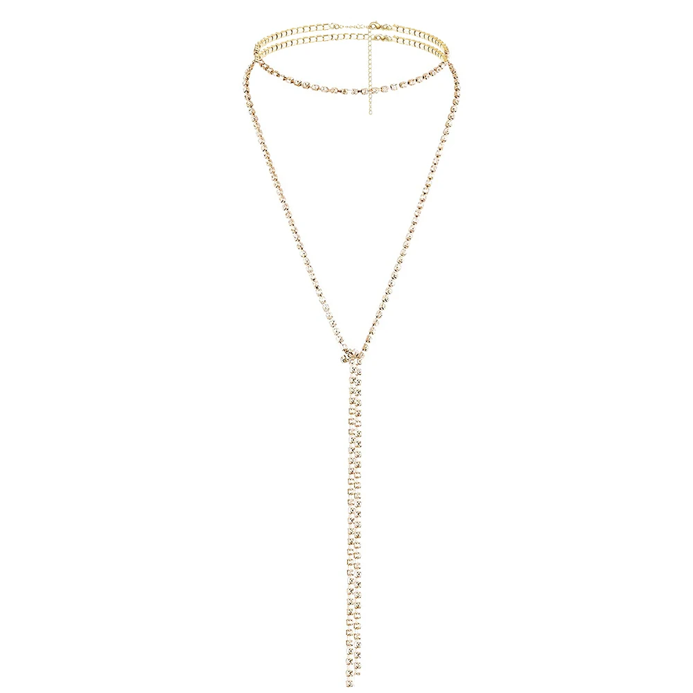 

Многослойные ожерелья Minamama из нержавеющей стали с кисточками, женские ожерелья-чокеры, новые модные украшения