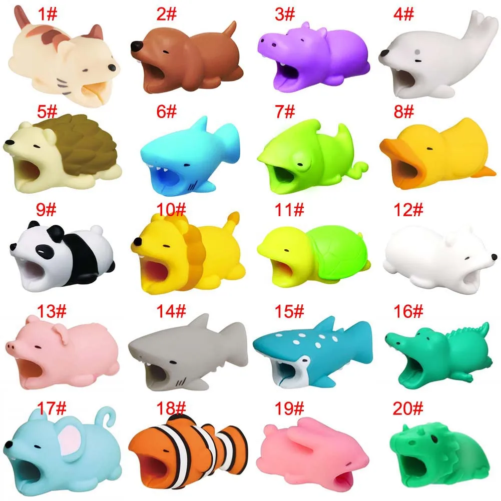 Защита кабеля милая форма животного предотвращает поломку кабель защищает для