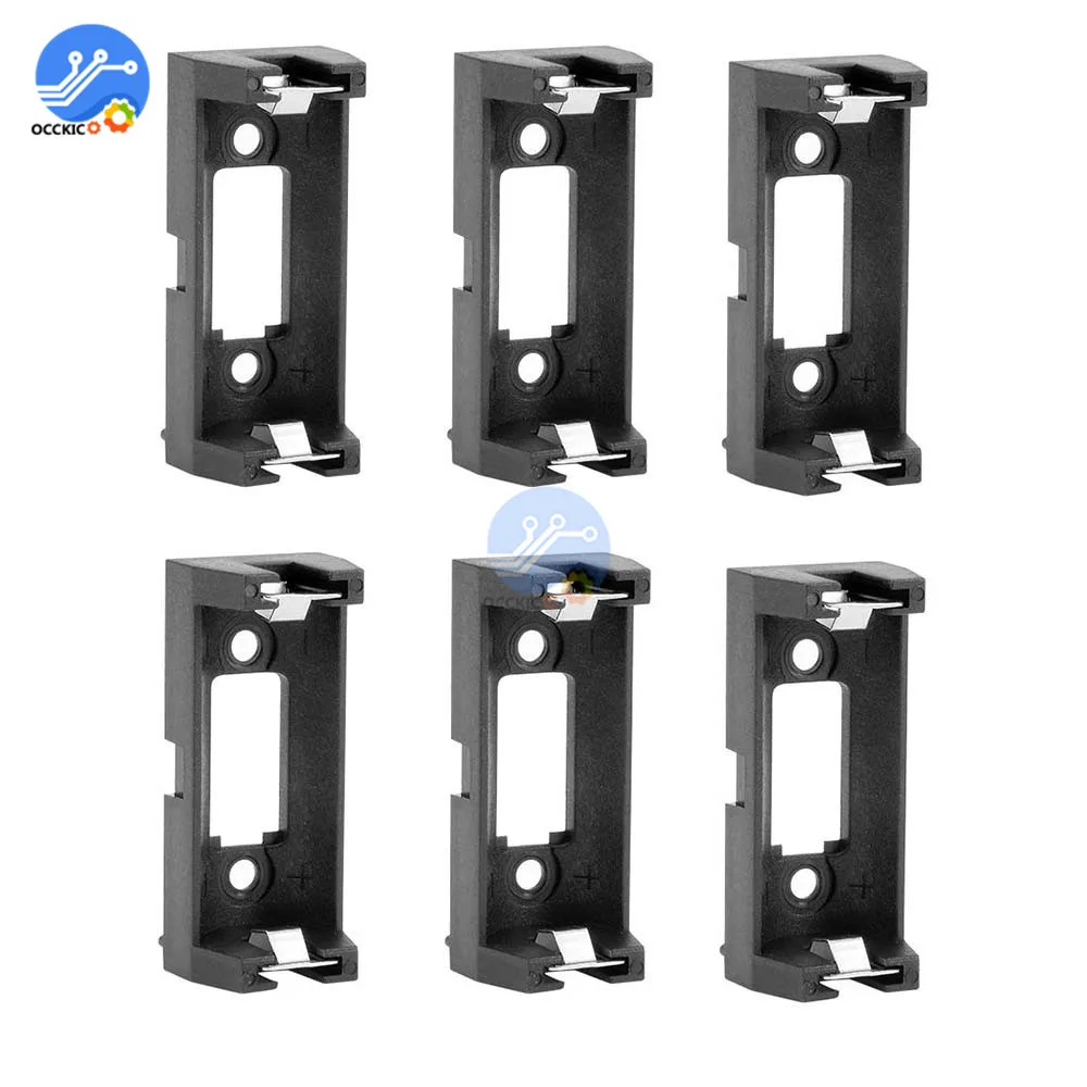 5 шт./лот разъем типа PCB CR123A черный держатель литиевой батареи|battery holder|lithium battery