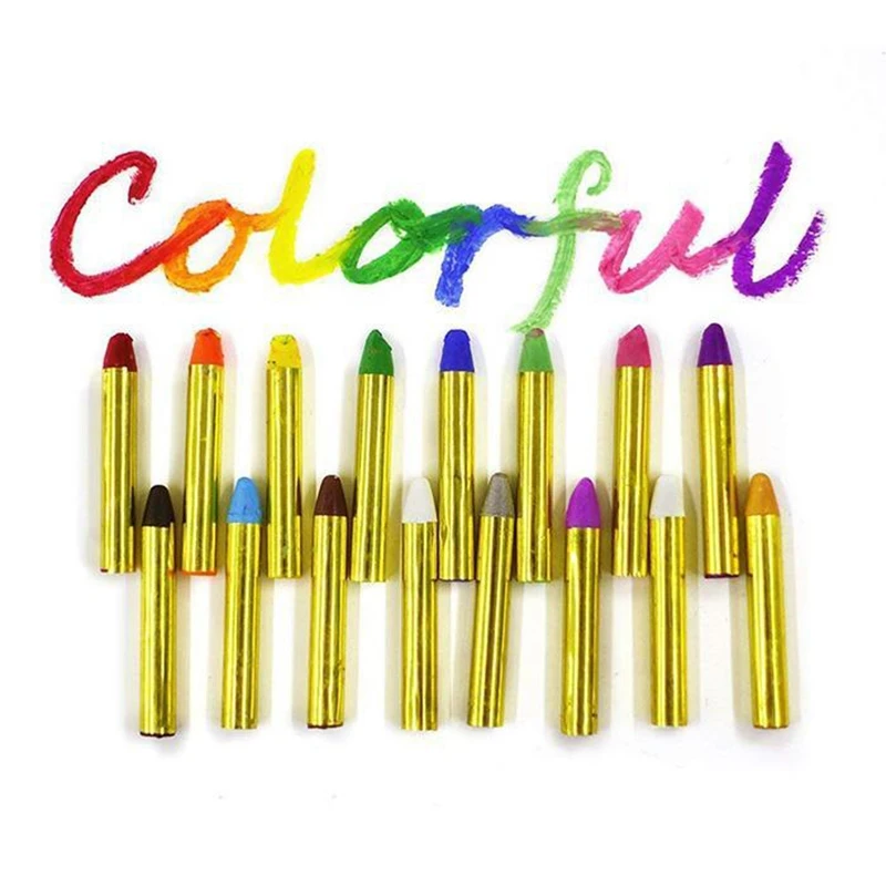 1 коробка 16 цветов Детские карандаши для лица краски тела вечерние клоуны цветные