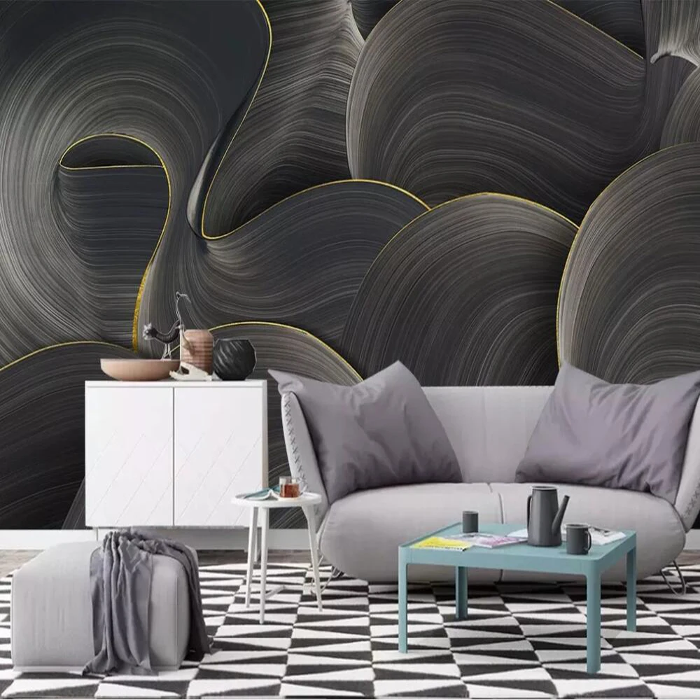 Настенные 3D обои Milofi на заказ рельефное настенное полотно в скандинавском стиле