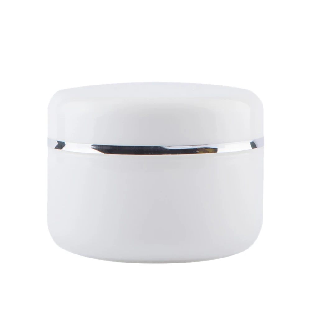50 мл PP коробка для крема с серебряными краями упаковочная маска мази подупаковка