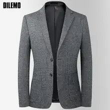Chaqueta elegante informal para hombre, chaqueta de marca de diseñador de alta calidad, traje de estilista de negocios, abrigo, ropa (4)