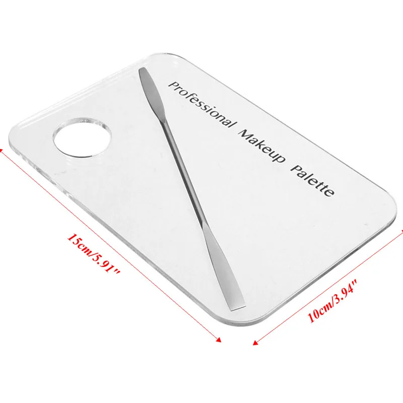 Косметическая акриловая палитра смешивания косметика для ногтей лопаточка из