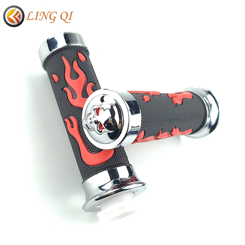 Резиновая пористая резная Нескользящая накладка на руль мотоцикла 22 мм|Руль