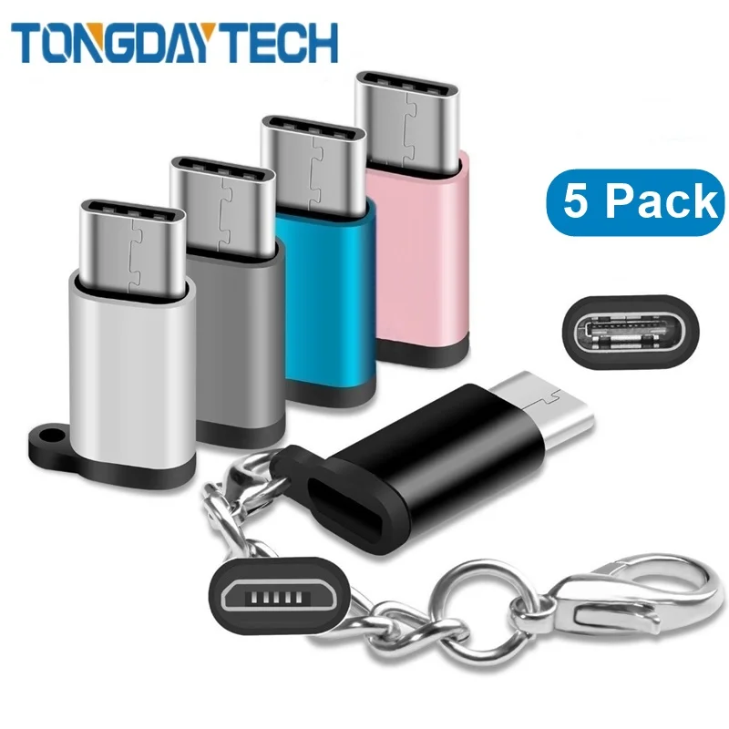 5 шт./упаковка адаптер USB 3 1 Type C OTG от Tongdaytech | Мобильные телефоны и аксессуары