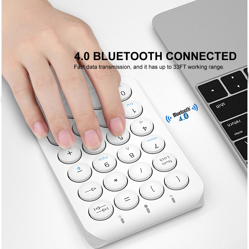 Новинка 2022 портативный тонкий мини-номер 22 клавиши Bluetooth Беспроводная USB-версия