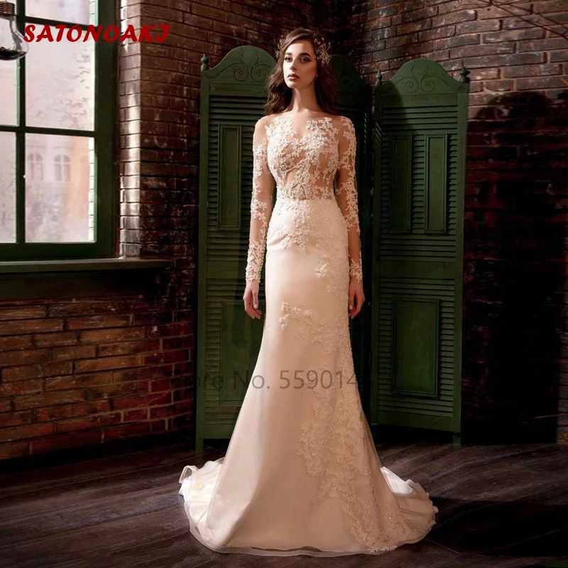 

Boho Lace Mermaid Wedding Dress 2020 Long Sleeves Appliques Bridal Gowns Princesa Mariage Vestido De Novia Undefined Online Shop